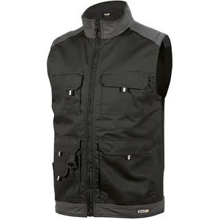 DASSY DASSY® Faro Zweifarbige Sommerweste schwarz/zementgrau