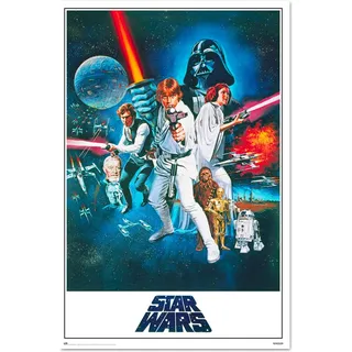 Poster Star Wars Classic La Guerra De Las Galaxias