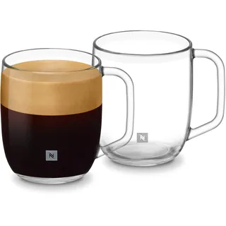Nespresso Signature Mug Small Tassenset, 2 Glastassen (390 ml)