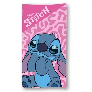 arlis Lilo & Stitch Handtuch 70 x 140 cm rosa