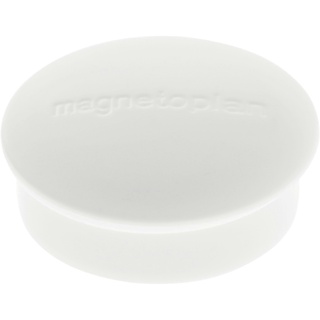 Magnet Discofix Mini, 10 Stück einfarbig weiß