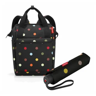 REISENTHEL® Reisetasche allrounder R Set Dots (Set, 2-tlg), mit umbrella pocket classic bunt