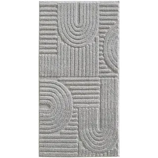 Ayyildiz Art Hochflorteppich 80 x 150 cm Silber