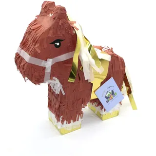 Nislai Pferd Pinata | Ideal als Pinata Geburtstag | Pinata Hochzeit | Geschenkidee | Pferd Party Dekoration oder als Pinataspiel | u. 43x33x10 cm