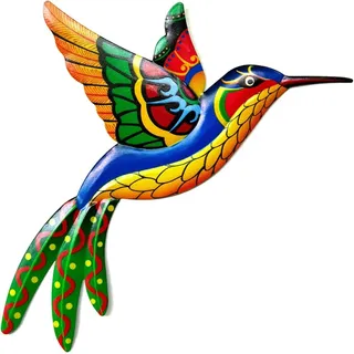Kolibri-wanddeko Aus Metall – Vogel Aus Schmiedeeisen – Wandbehang