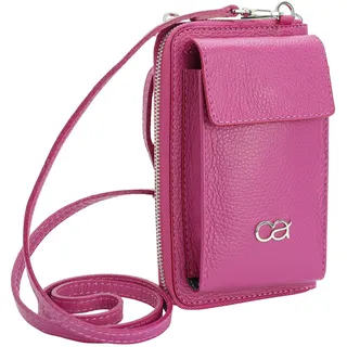 COLLEZIONE ALESSANDRO Event Umhängetasche Leder Pink