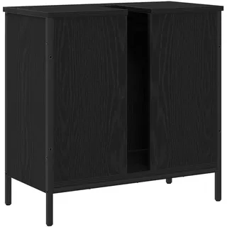 vidaXL Waschbeckenunterschrank 60 x 30 x 60 cm Schwarz