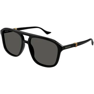GUCCI GG1494S Sonnenbrille für Herren, Schwarz, 57/17/145, Schwarz , 57/17/145 - 57/17/145
