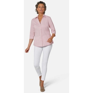 GOLDNER Hemdbluse Kurzgröße: Stretchbequeme Bluse mit Baumwolle rosa 25