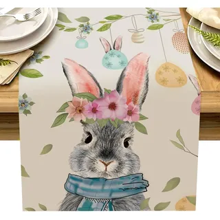 Hase Osterei Ostern , Waschbar Girlandenhase Saisonnal , Frühling Küche Esstisch