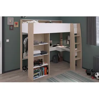 Parisot Hochbett Shelter 11 90 x 200 cm Eiche braun