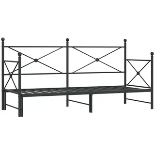 vidaXL Tagesbett 75 x 190 cm Schwarz