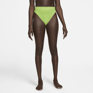 Nike Essential Damen-Schwimmhose mit hohem Bund - Gelb, XL