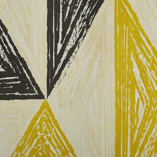 Teppich grau-gelb-mintgrün Dreieckmuster 140 x 200 cm KALEN