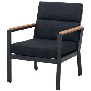 Gardissimo NARA Loungesessel Dining Sessel mit Alu-Gestell - braun