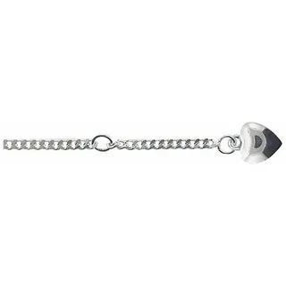 Adelia ́s Fußkette 925 Silber Panzer Fußkettchen 25 cm, 25 cm 925 Sterling Silber Silberschmuck für Damen silberfarben