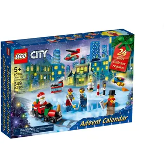 Lego City Adventskalender 60303 Bausatz; inklusive City Spielmatte; Bestes Weihnachtsspielzeug für Kinder; Neu 2021 (349 Teile)