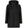 Woman Fleece Parka FIX Hood carbone mel U905 Schwarz