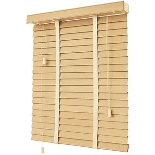 Holzjalousie innen, Holz Jalousie 50 mm Lamellen, 110cm 180cm 90cm 100cm 80cm 60cm Breit, Anpassbare Horizontal Jalousien für Fenster, Tür