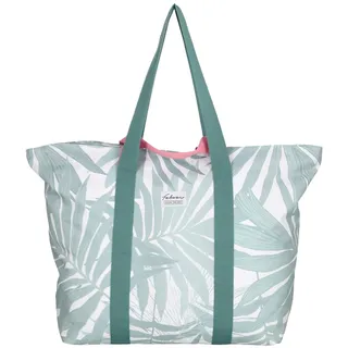 Fabrizio Strandtasche Vibrant Prints XXL 50464 green-white leafs - 45