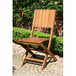 Gartensessel SIENA GARDEN "Falun" Sessel Gr. Falun Klappstuhl, B/H/T: 46 cm x 88 cm x 57 cm, beige (natur) Gartensessel Akazienholz, klappbar