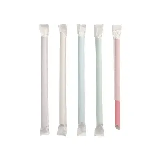 Papstar Bubble Tea Halme Papier Ø 12 mm 20 cm 200 St. Mehrfarbig
