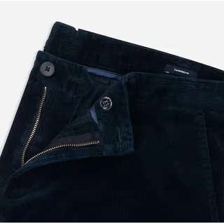 Cordhose OLYMP "SILVAN", Herren, Gr. 36, Länge 34, blau (marine), Cord, Obermaterial: 98% Baumwolle, 2% Elasthan, tapered fit lang, Hosen Cordhose