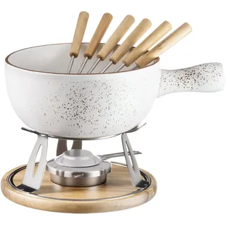 Mäser Pintar, Fondue Set, Weiss, Braun,