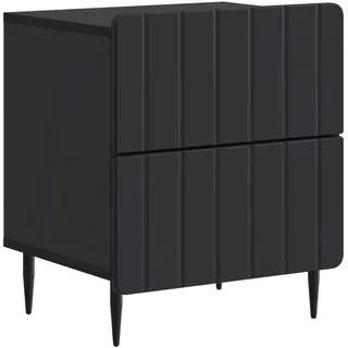 vidaXL Nachtschrank 43 x 34,5 x 49,5 cm Schwarz