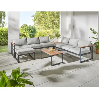 Gartenlounge-Set KONIFERA "Rhodos" Sitzmöbel-Sets beige (natur) Outdoor Möbel Terassenmöbel,Aluminium,Akazienholz Bestseller