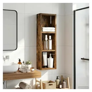 vidaXL Badezimmer-Wandschrank Geräucherte Eiche 20 x 10 x 60,5 cm