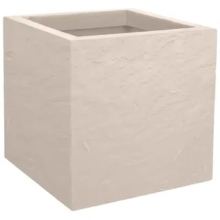 ONDIS24 Pflanzkübel Vulkan, 21L, Blumenkasten quadratisch, mit Wasserspeicher, robuster Kunststoff, UV - und witterungsbeständig