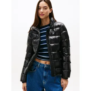 Tommy Hilfiger Pufferjacke Slim Zip Print Schwarz S