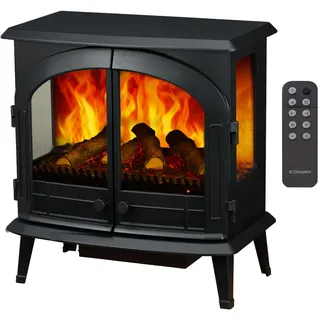 Dimplex Emberley 3-seitiger Elektrokamin, Schwarz, 2 kW