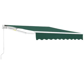 [en.casa] Gelenkarmmarkise Bitonto 300 x 250 cm dunkelgrün