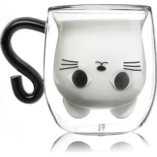 Katzenbecher, Doppelwandiger Kaffeebecher, Originelles Weihnachtsgeschenk Für Frauen, Mädchen, Ehefrauen, Mütter, Kindermädchen, Taufpatinnen, Freundinnen, Kinder, Jungen, Mädchen, Valentinstag, Mutte