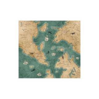 Komar Fototapete Old Travel Map B/L: ca. 300x280 cm