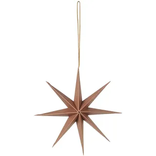 Broste Copenhagen Weihnachtsschmuck Stern aus Papier in der Farbe Indian Tan, 15cm, 70080397