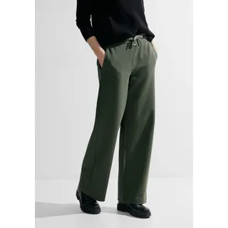 Culotte CECIL "Style Neele Solid" Gr. S (38), Länge 30, grün (dynamic khaki) Damen Hosen Culottes Hosenröcke im Loose Fit