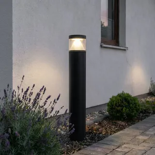 LUCANDE Außenleuchte Aluminium 16 cm 100 cm grau