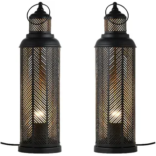Marrakesch Orient & Mediterran Interior Torinos Schwarz Gold 2 St.