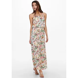 Only Maxikleid Cloud Dancer AOP:Blurry Flower Weiß 34