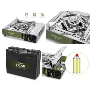 Delphin.sk Gaskocher INOXIA mit Koffer 2000W Propangas CP250 400ml - Camping Kocher, (1-St)
