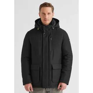 Milestone Parka MSKeith Herren Jacke Mantel klassisch, sportlich normale Passform schwarz 50