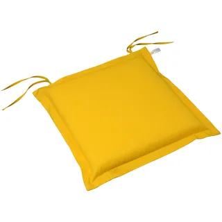 Sitzkissen INDOBA "Premium" Dekokissen_Sitzkissen_Kissenhüllen Gr. B/L: 50 cm x 50 cm, 6 St., gelb (gelb, unifarben) Sitzkissen 6er Set, extra dick - Gelb IND-70444-AUSK-6
