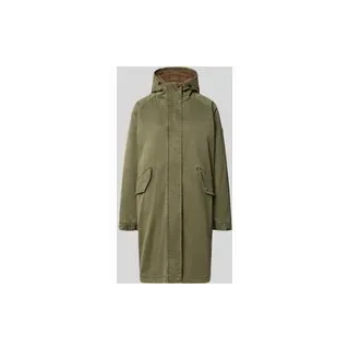 Parka mit Kapuze und Pattentaschen Modell 'EMMA', Khaki, 42