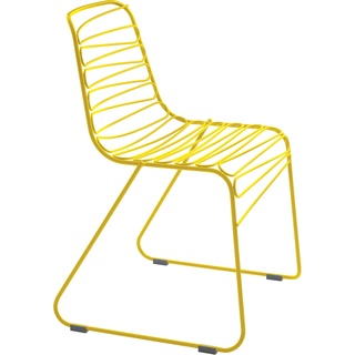 Magis - Flux Outdoor-Stuhl, gelb