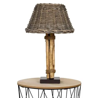 levandeo Nachttischlampe Braun 2 St.