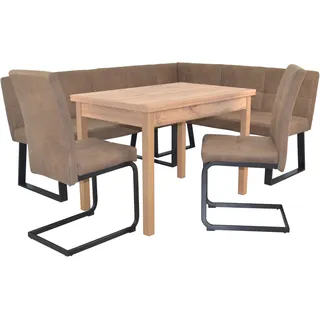 moebel-direkt-online möbel direkt online 4tlg. Eckbankgruppe Schenkelmaß 190x150 cm