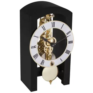 Hermle Uhr HERMLE Skelett-Tischuhr, Nussbaum schwarz